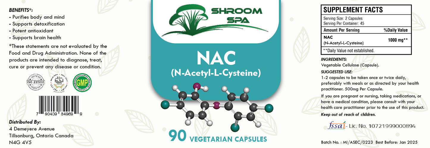 NAC(N-Acetyl-L-Cysteine)-90 Qty
